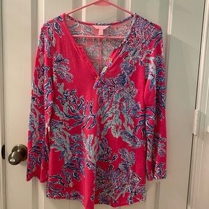 Lilly Pulitzer 3/4 Sleeve Top SIZE: SMALL in EUC